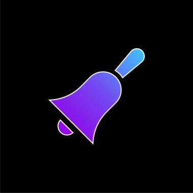 Çan mavisi gradyan vektör simgesi