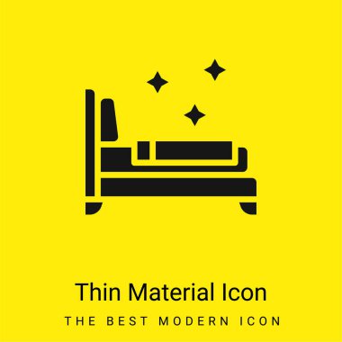 Yataklar çok az parlak sarı madde simgesi