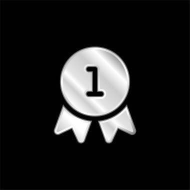 Rozet gümüş kaplama metalik simge