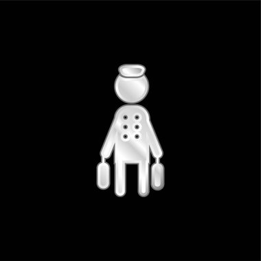 Gümüş kaplama metal ikonlu Bell Boy