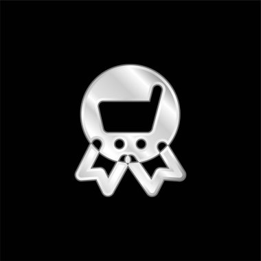 Rozet gümüş kaplama metalik simge