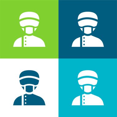 Düz Düz Yardımcı Renk en az simge kümesi