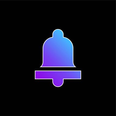 Çan mavisi gradyan vektör simgesi