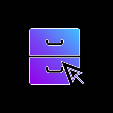 Mavi gradyan vektör simgesini arşivle