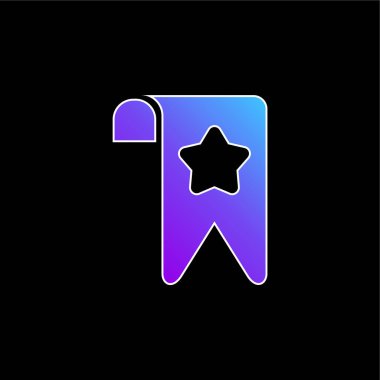 Yer imi mavi gradyan vektör simgesi