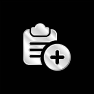 Gümüş kaplama metalik simge ekle