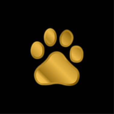 Baidu Logosu altın kaplama metalik simge veya logo vektörü