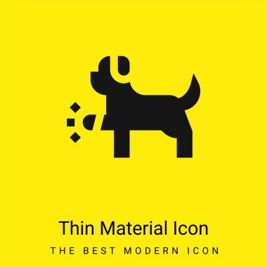 Animal minimal bright yellow material icon clipart
