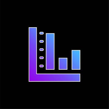 Çubuk Mavi Gradyan vektör simgesi