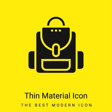 Sırt çantası en az sarı malzeme simgesi