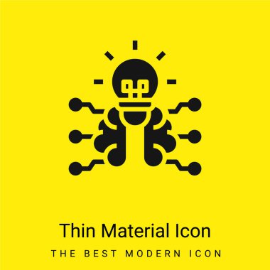 Beyin en az parlak sarı madde simgesi