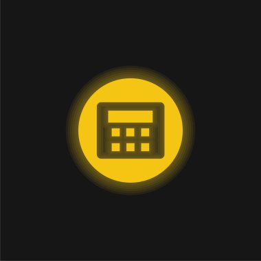 Parola sarı parlak neon simgeli Alarm Sistemi