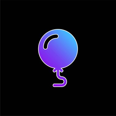 Balon mavi gradyan vektör simgesi