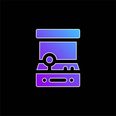 Arcade mavi gradyan vektör simgesi