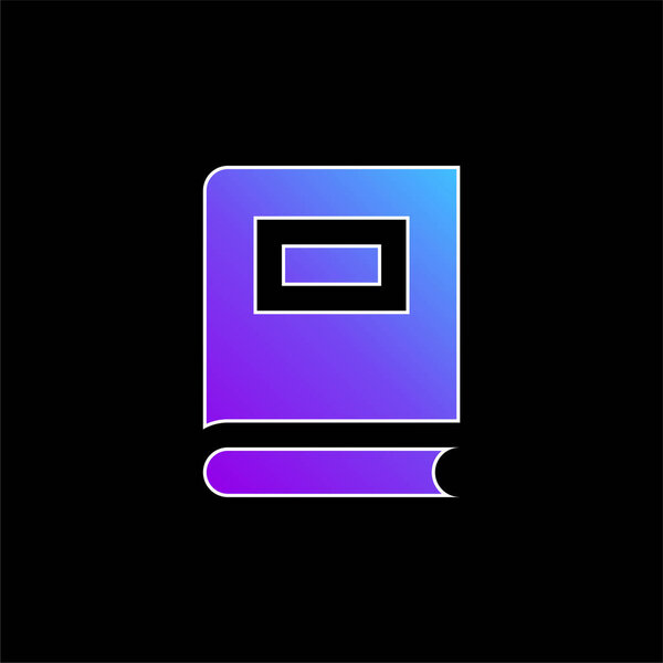 Book blue gradient vector icon