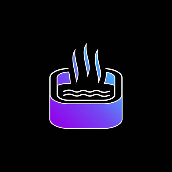 Bath Of Immersion blue gradient vector icon