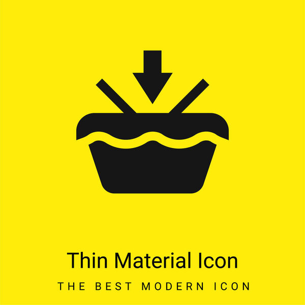 Add To Basket minimal bright yellow material icon