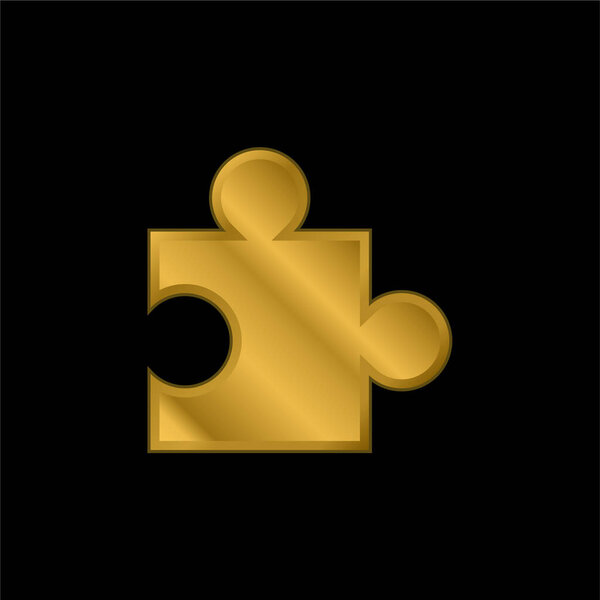 App gold plated metalic icon or logo vector