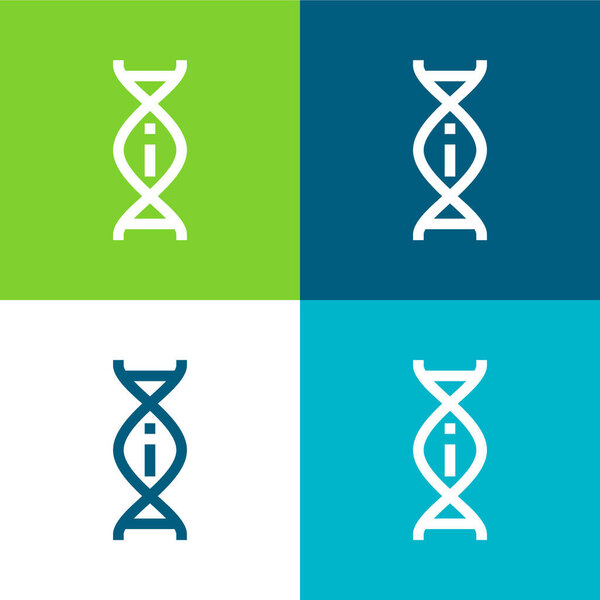 Adn Flat four color minimal icon set