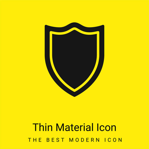 Значок минимального ярко-желтого материала