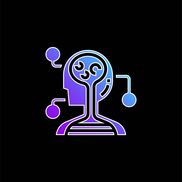 Значок синего градиента