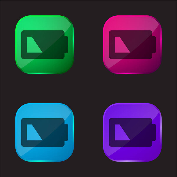 Кнопка батареи 4 цвета стекла