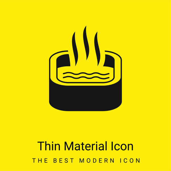 Bath Of Immersion minimal bright yellow material icon