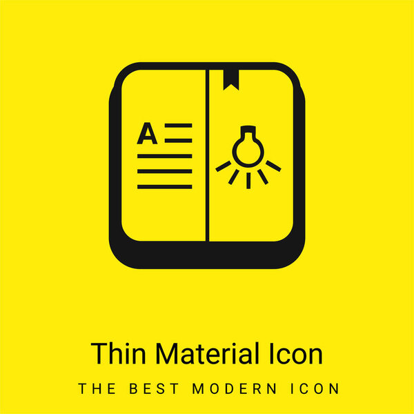 Книжный минимум из ярко-желтого материала