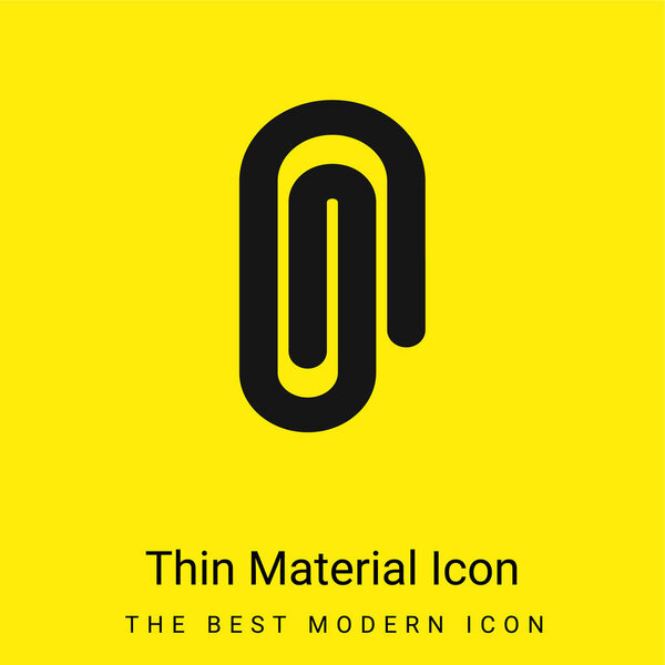 Attachment Interface Symbol minimal bright yellow material icon