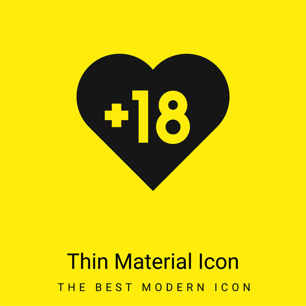 Adult minimal bright yellow material icon
