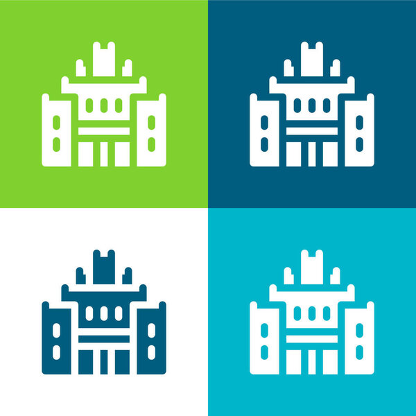 Четырехцветный минимальный набор значков