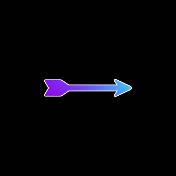 Arrow blue gradient vector icon
