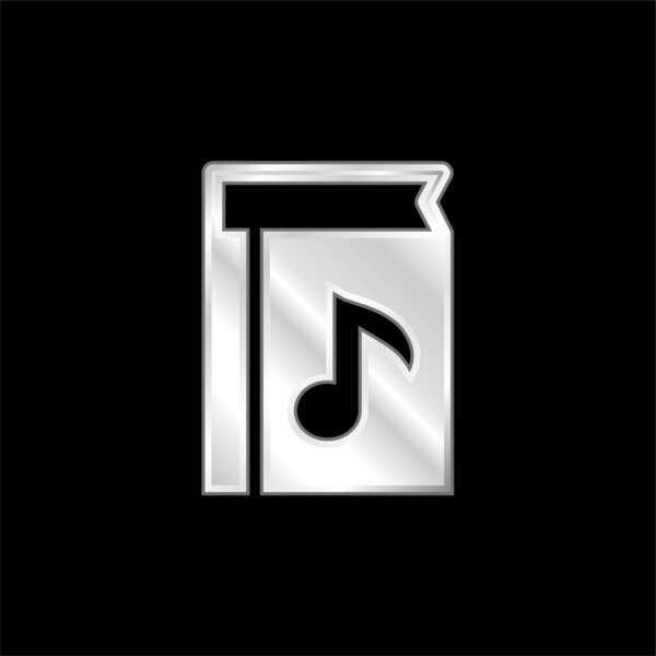 Серебряная икона "Книга музыки"