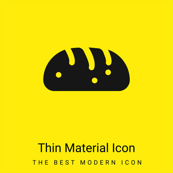 Хлеб минимальный ярко-желтый значок материала