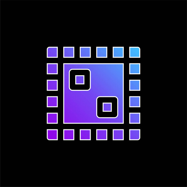 Board Game blue gradient vector icon