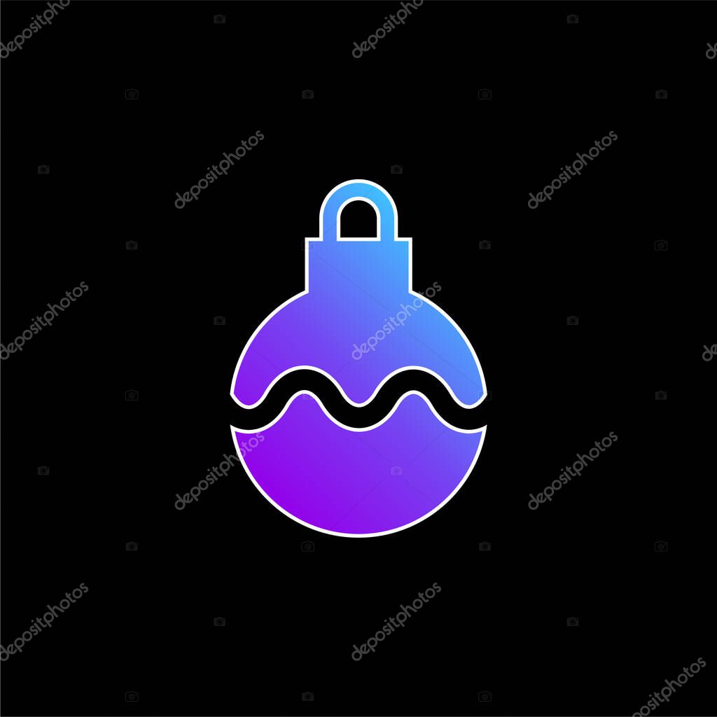 Bauble blue gradient vector icon