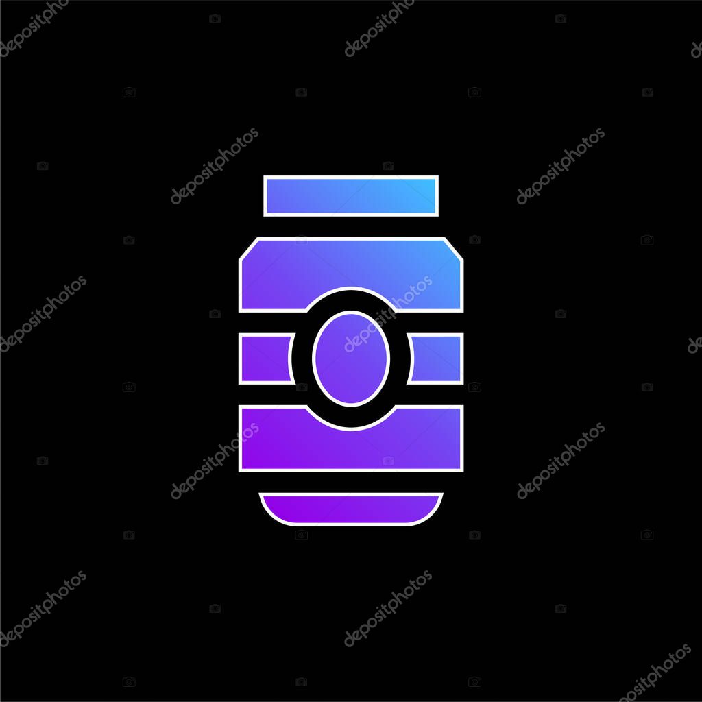 Beer Can blue gradient vector icon