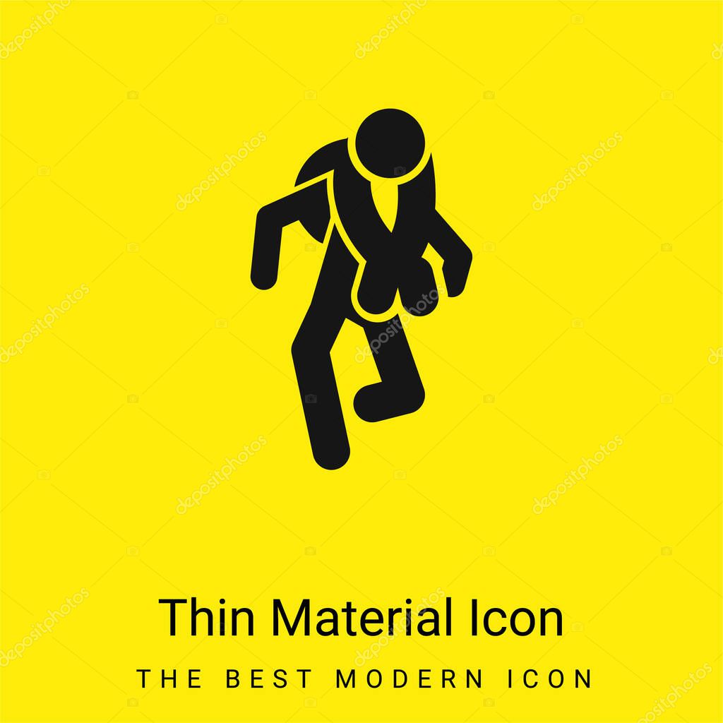 Adventure Sport Silhouettes minimal bright yellow material icon