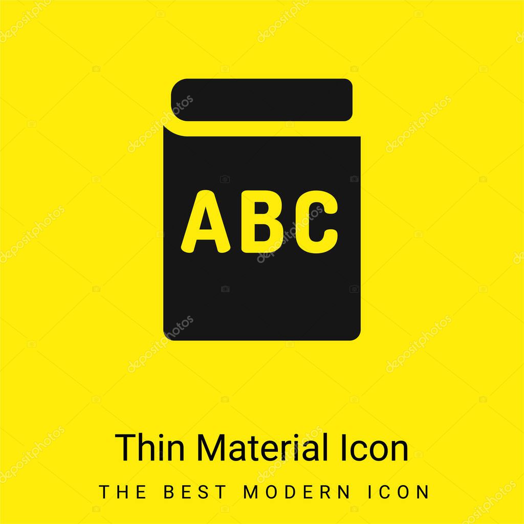Book Minimal Bright Yellow Material Icon Premium Vector In Adobe Illustrator Ai Ai Format Encapsulated Postscript Eps Eps Format<script async src=