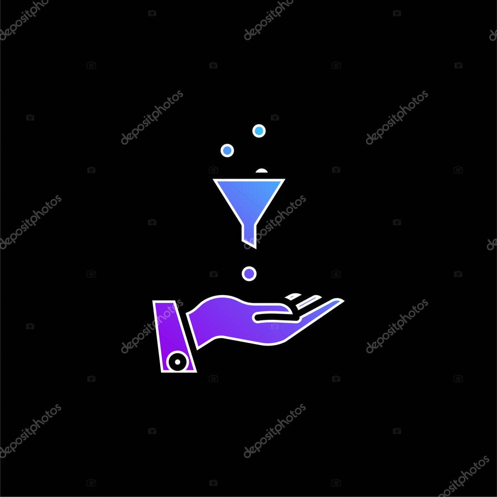 Ads blue gradient vector icon