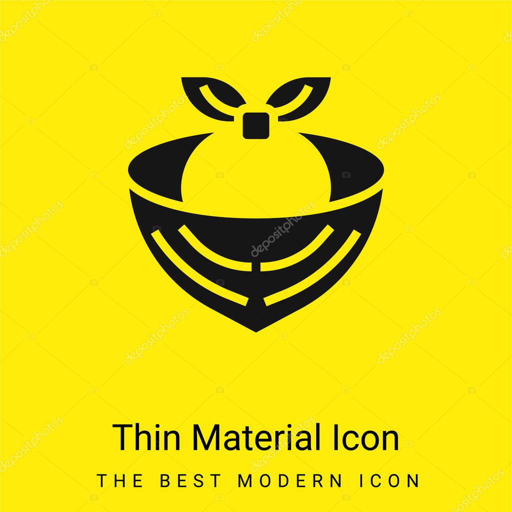 Bandana minimal bright yellow material icon