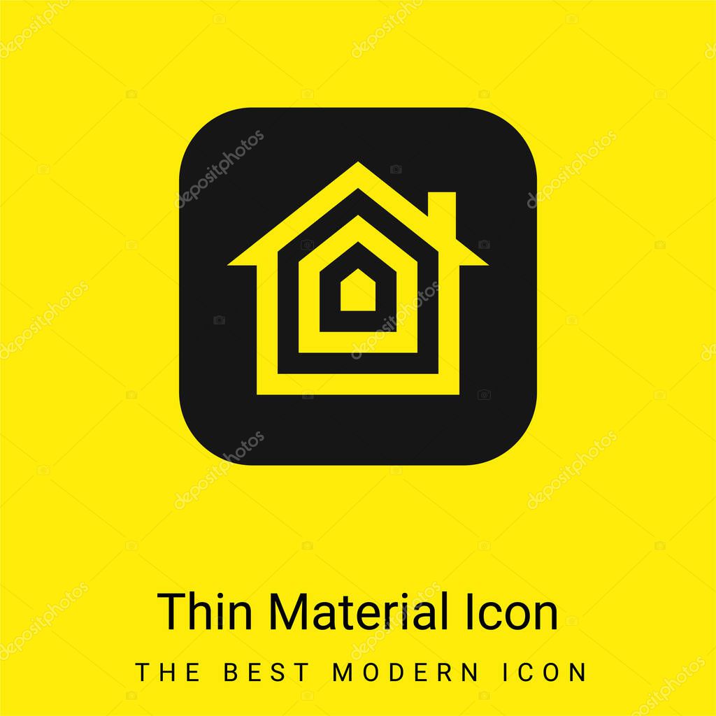 Apple minimal bright yellow material icon