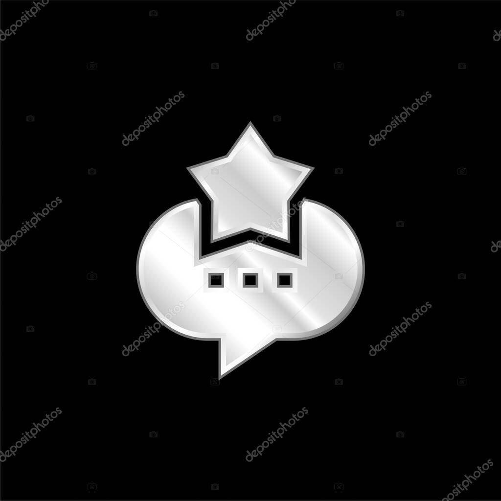 Best silver plated metallic icon