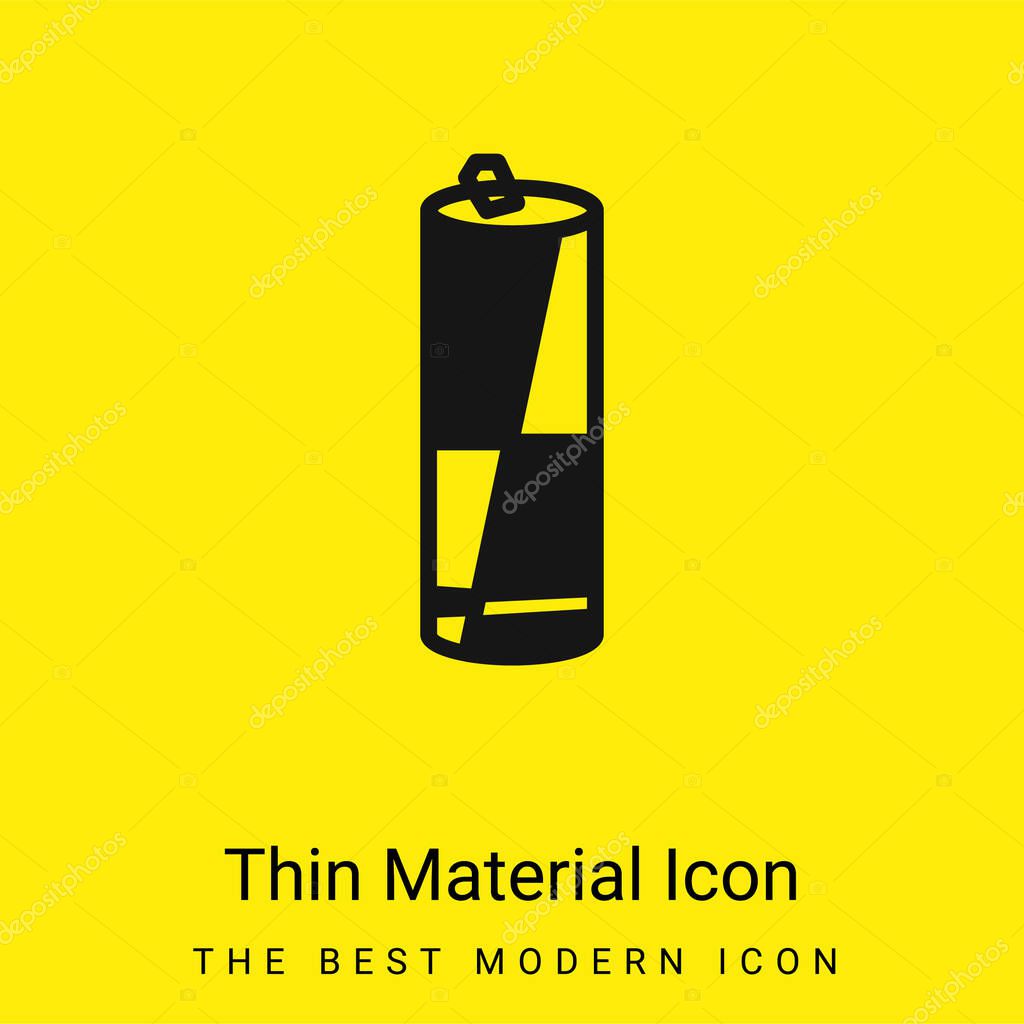 Battery Variant In Black And White minimal bright yellow material icon