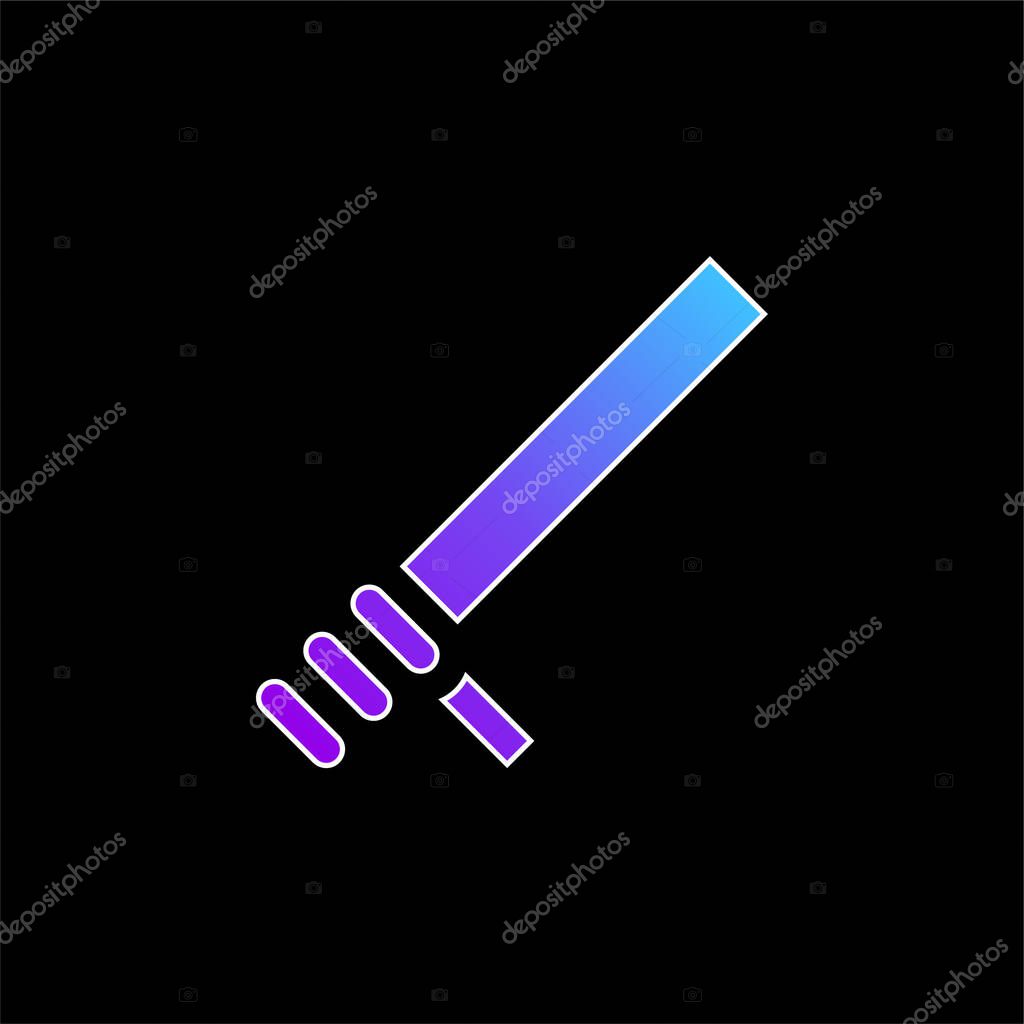 Baton blue gradient vector icon