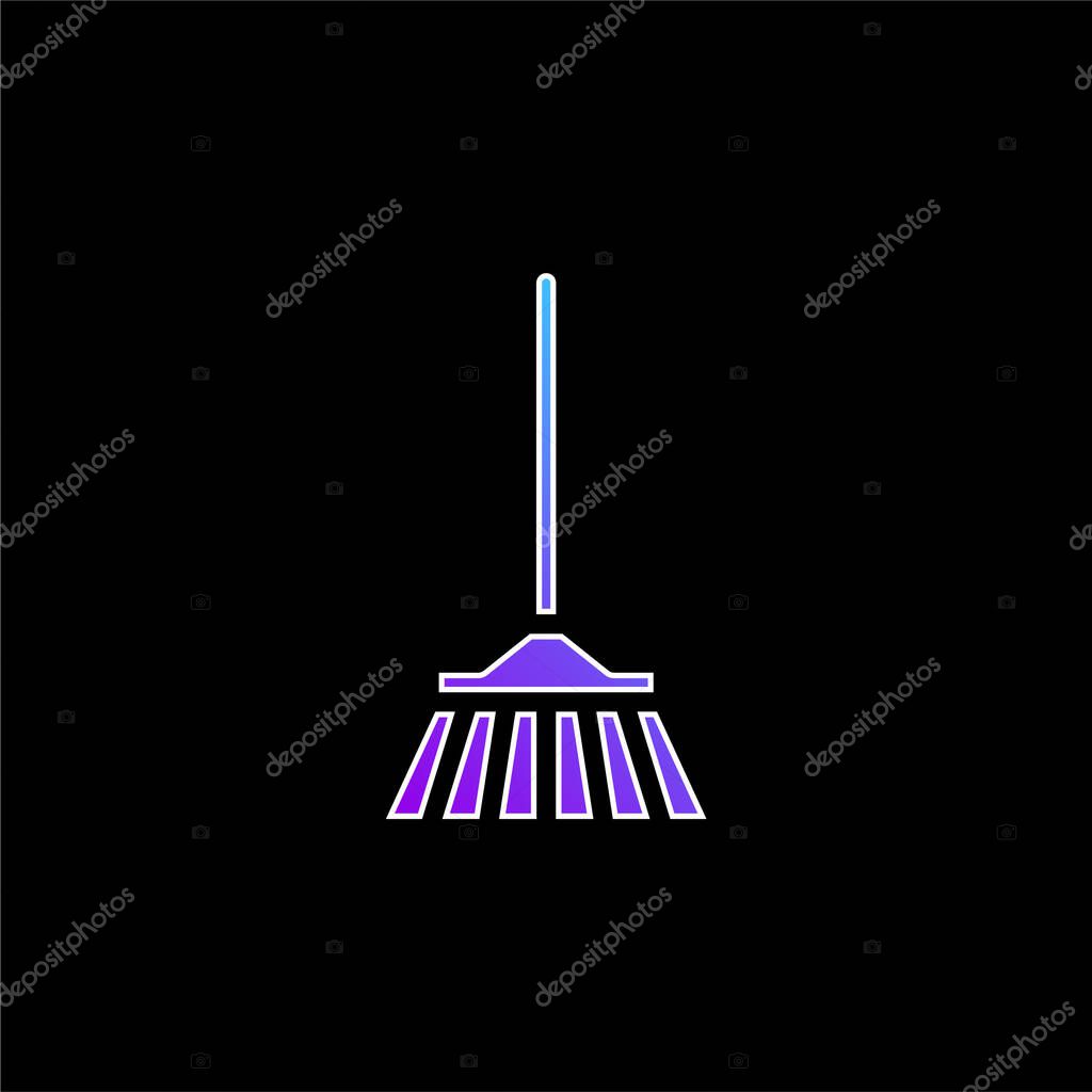 Bloom blue gradient vector icon