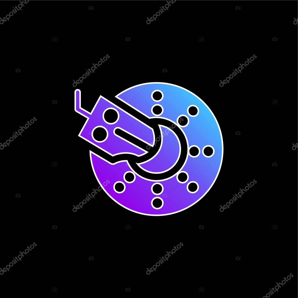 Brake blue gradient vector icon