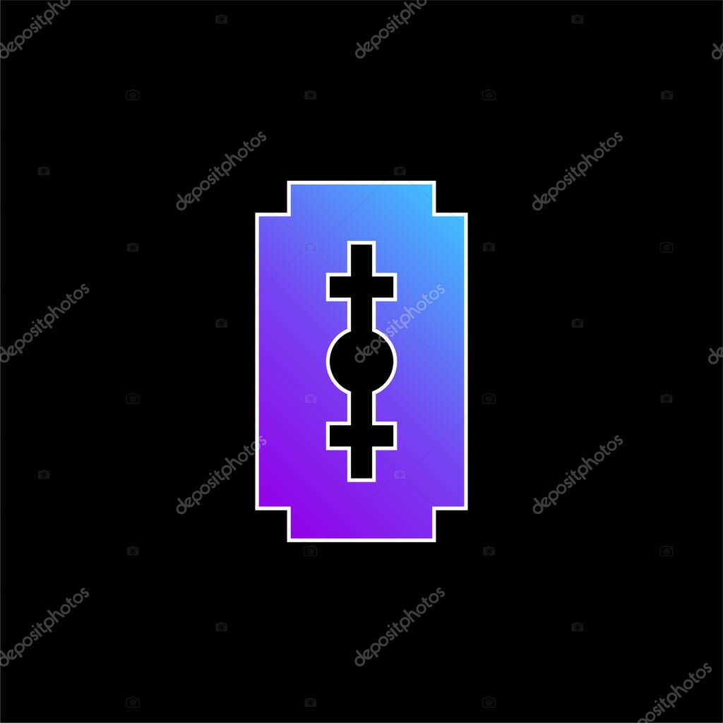 Blade blue gradient vector icon