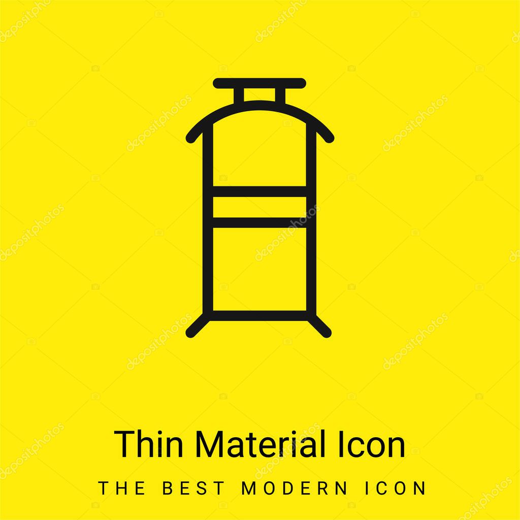 Bedroom Hanger For Clothes minimal bright yellow material icon
