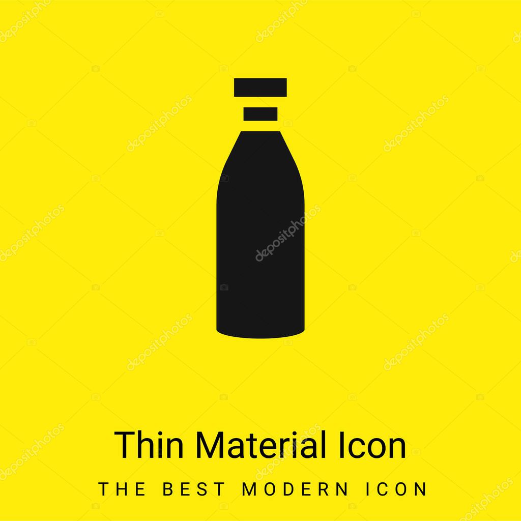 Bottle minimal bright yellow material icon
